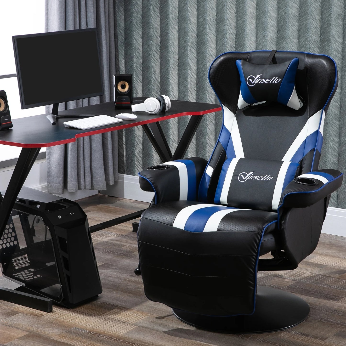 Vinsetto Gaming Chair, Racing Style Computer Recliner with Lumbar Support